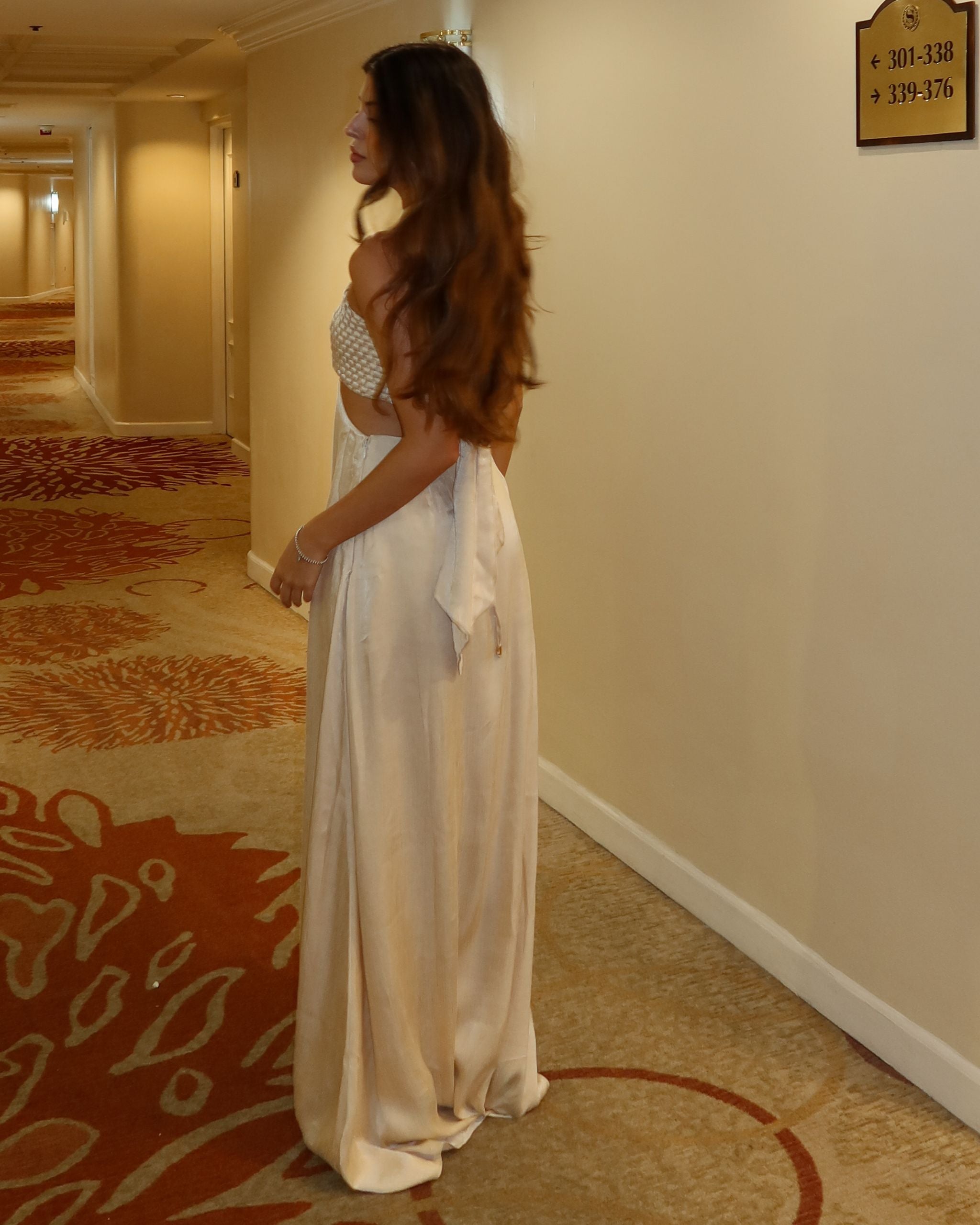 Vestido largo tierra alta Beige