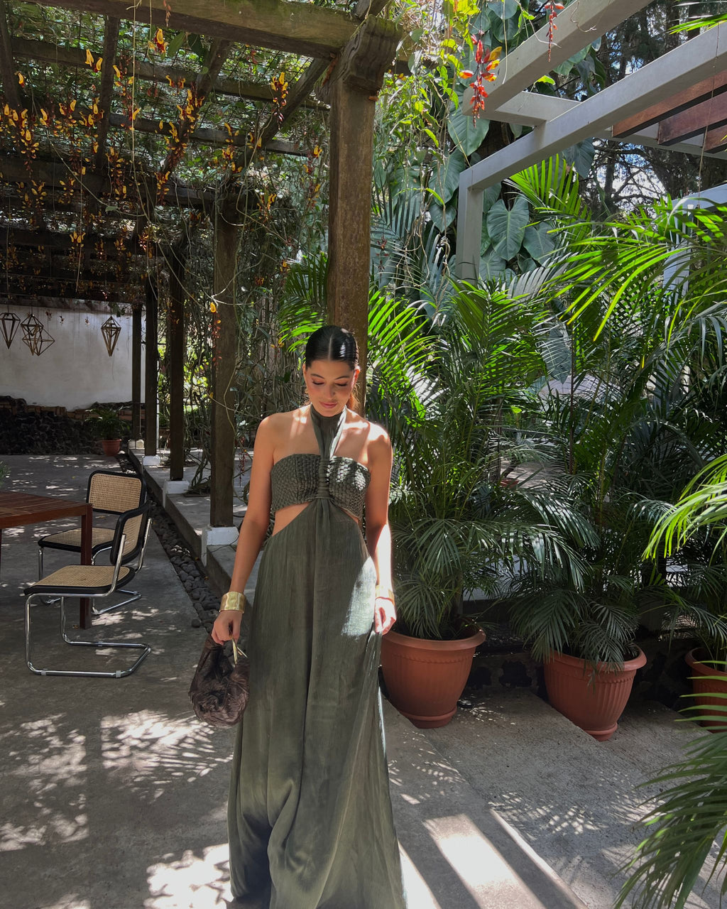 Vestido largo tierra alta Verde