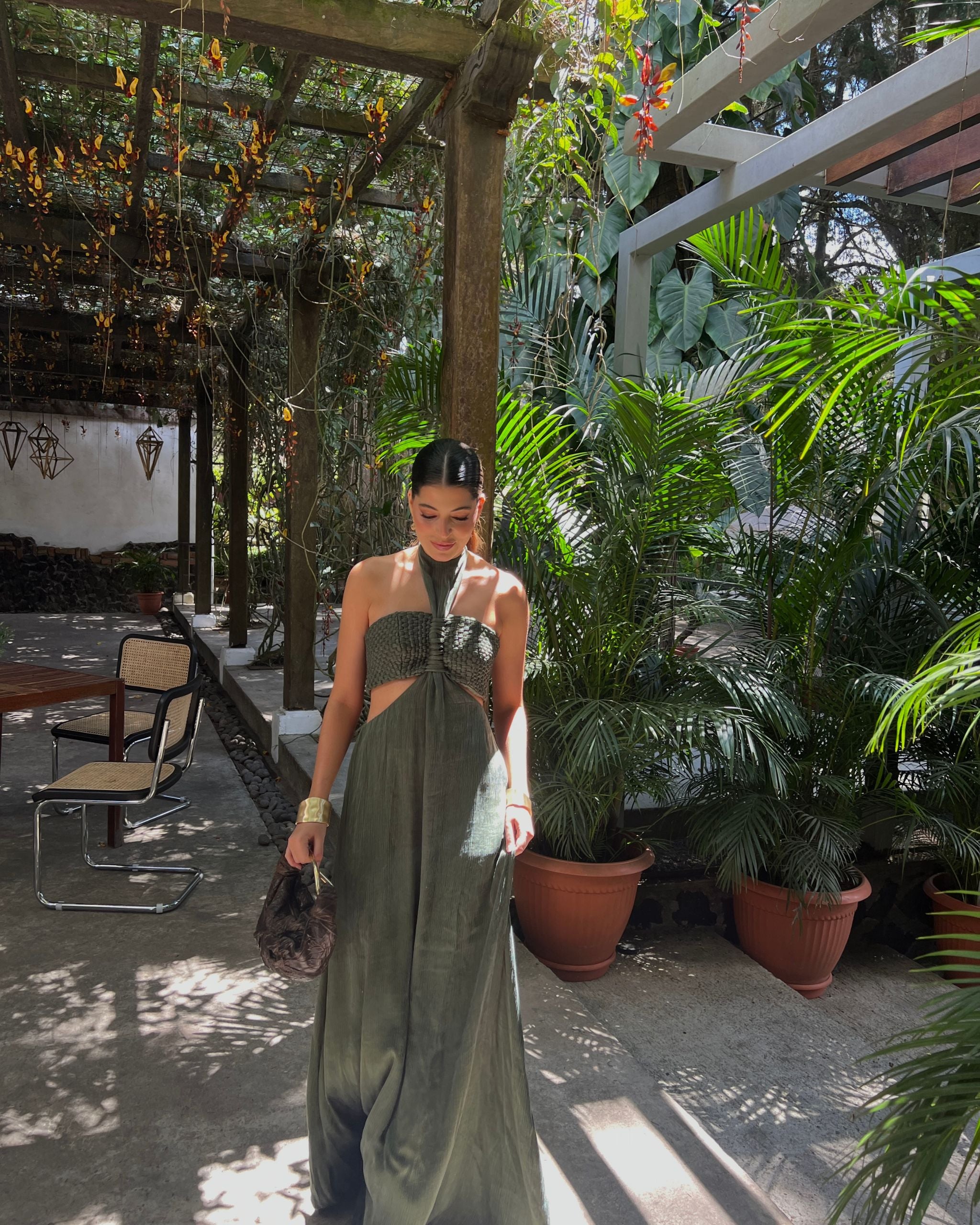 Vestido largo tierra alta Verde