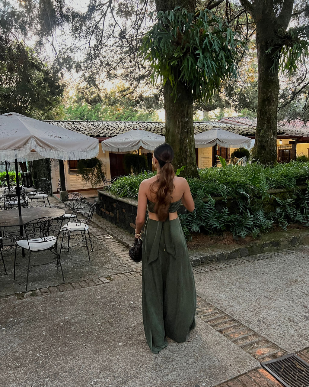 Vestido largo tierra alta Verde